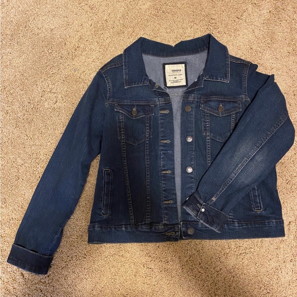 Jean Jacket Sonoma Kohls Size Medium Junior Size Nice Jacket Cute